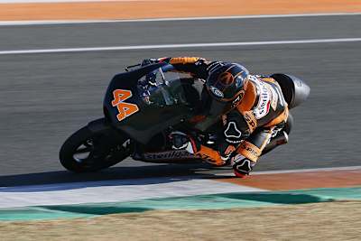 KTM-Neuling Aron Canet in Valencia