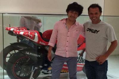Tetsuya Harada und Loris Capirossi