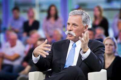 Formel-1-CEO Chase Carey stellt sich den Fragen der Fans