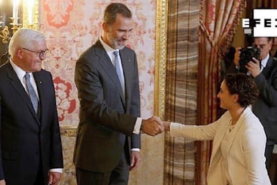 Ana Carrasco war nicht ganz auf Augenhöhe mit dem spanischen König