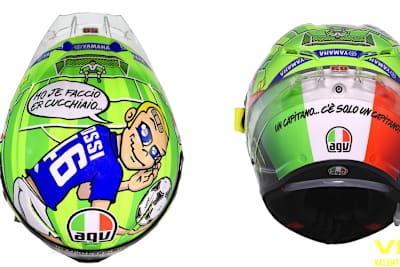 Der neue Helm von Rossi