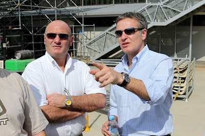 CCP-Boss Armando Castagna (li.) mit GP-Director Paul Bellamy