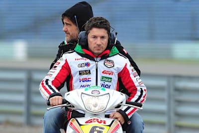 Assen-GP 2013: Luccio Cecchginello mit Kumpel Alex Puzar, Ex-Cross-Weltmeister