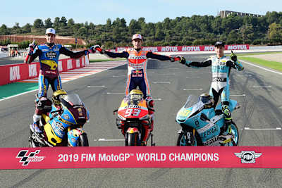 Alex Márquez, Marc Márquez und Lorenzo Dalla Porta