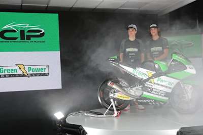 Max Kofler und Darryn Binder bei der CIP-Teamvorstellung in Urbino