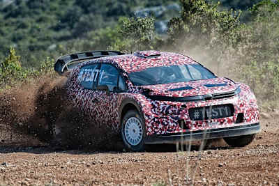 Der Citroën C3 WRC 2017 beim Test