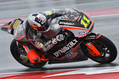 Im Nassen war Sandro Cortese nicht so konkurrenzfähig wie auf trockener Piste