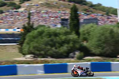 Kalex-Pilot Sandro Cortese in Jerez