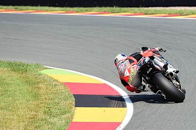 2014 kam Sandro Cortese bei seinem Heimrennen nicht ins Ziel