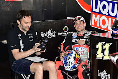 Sandro Cortese mit Crew-Chief Lucio Nicastro