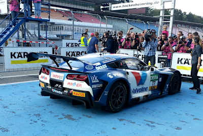 Die Callaway Corvette C7 GT3-R beim Erzielen des Titels im ADAC GT Masters 