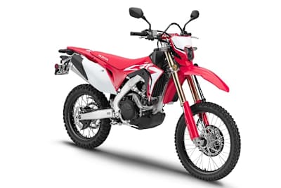 Honda CRF 450 L: Motor und Chassis enstammen der Motocross-Maschine CRF 450 R