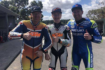 Jason Crump, Seth Crump und Josh Waters (v.l.)