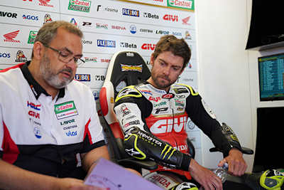 Crew-Chief Beefy Bourguignon und Cal Crutchlow