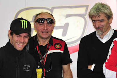 Valencia-Test: Cal Crutchlow, Ducati-Urgestein Falappa, Rennchef Gigi Dall'Igna