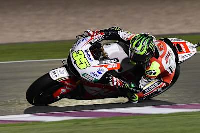 Cal Crutchlow vor seinem Sturz beim Katar-GP