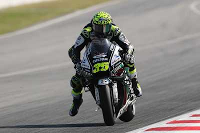 Cal Crutchlow beim Bremsen: Das Hinterad hebt ab