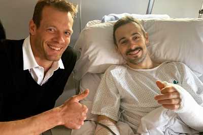 Eugene Laverty mit Alex Wurz