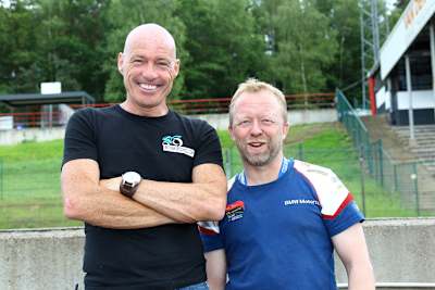 Werner Daemen (re.) und Hans Vandeven als IDM-Veranstalter