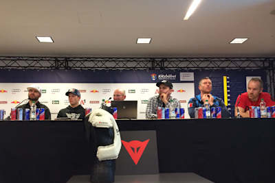 Stefan Bradl bei der Dainese-Pressekonferenz in Kitzbühel
