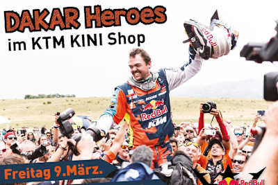 Matthias Walkner ist der Stargast im KTM Kini Shop