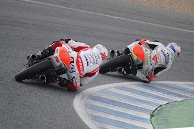 Die Mahindra-Piloten Dalla Porta und Arenas in Jerez