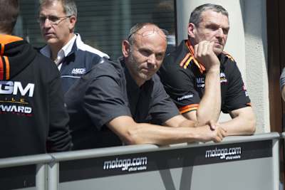 Dirk Debus (Mitte) beim Le Mans-GP 2014