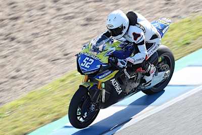 Alessandro Delbianco während des Jerez-Tests