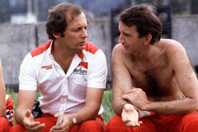 Ron Dennis 1982 mit John Watson