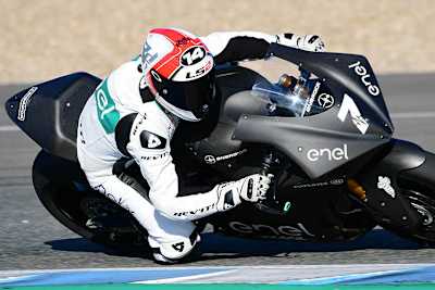 Randy de Puniet auf der MotoE-Maschine des LCR-Teams