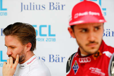 Nachdenklich: Nick Heidfeld und Daniel Abt