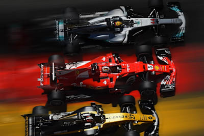 Lewis Hamilton, Sebastian Vettel und Nico Hülkenberg: Mit bekannten Startnummern unterwegs