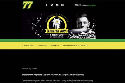 Domi Aegerter feiert am 1. August