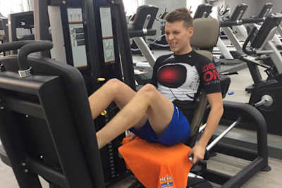 Dominic Schmitter kam mit blauen Flecken davon