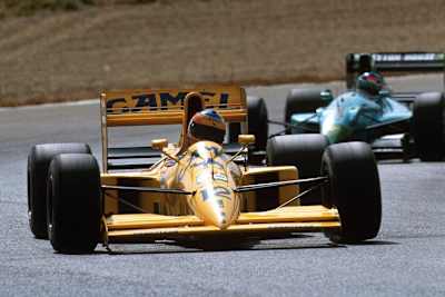 Martin Donnelly 1990 in Jerez kurz vor dem schweren Unfall