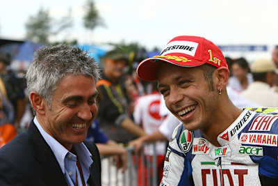 Mick Doohan mit Valentino Rossi