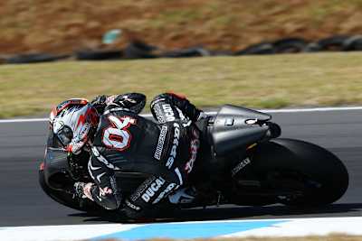 Andrea Dovizioso mit der Desmosedici GP14
