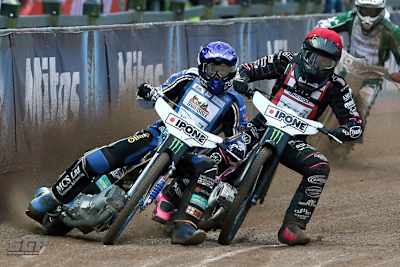 Lauf 1 in Teterow: Jason Doyle (li.) gegen Kai Huckenbeck