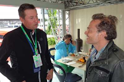 Jacques Villeneuve und Wayne Gretzky in Spielberg