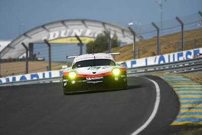 Der Porsche 911 RSR #92 von Michael Christensen, Kévin Estre, Dirk Werner