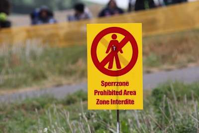 Sicherheit an den Wertugnsprüfungen - No Go Areas werden klar gekennzeichnet