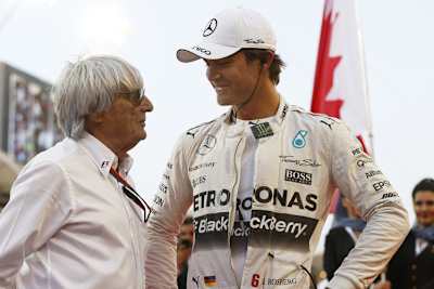 Bernie Ecclestone und Nico Rosberg