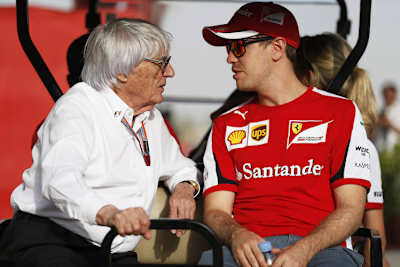 Bernie Ecclestone (hier mit Sebastian Vettel)