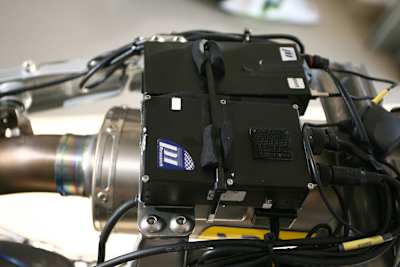 Die Elektronik eines Rennmotorrades ist heute sehr ausgefeilt