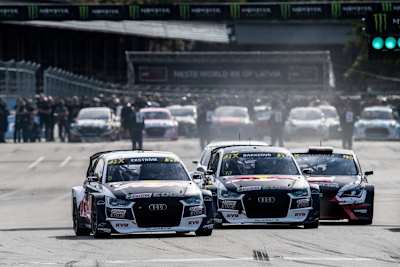 Mattias Ekström wurde in Lettland Zweiter