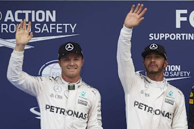 Nico Rosberg und Lewis Hamilton