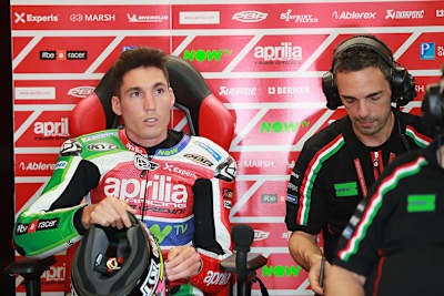 Aleix Espargaró mit Pietro Caprara