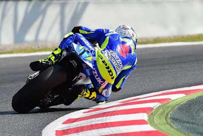 Aleix Espargaró (Suzuki) beim Barcelona-GP 2015