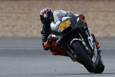 Pol Espargaró probierte das neue Chassis 