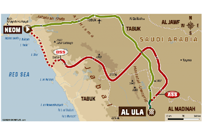 Die vierte Etappe der Rallye Dakar 2020